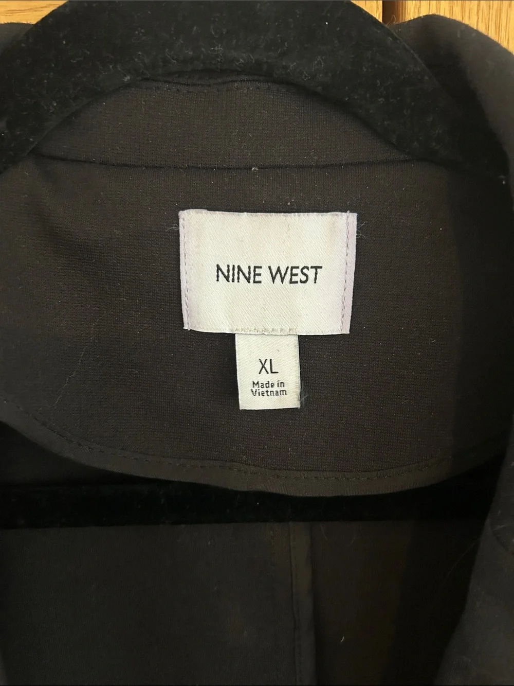 Nine West Black Single-Button Tailored Blazer